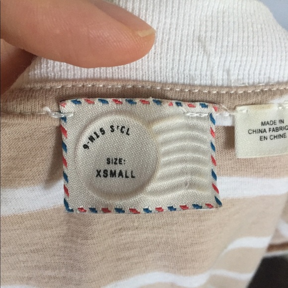 Anthropologie lace striped tank top - Picture 5 of 7